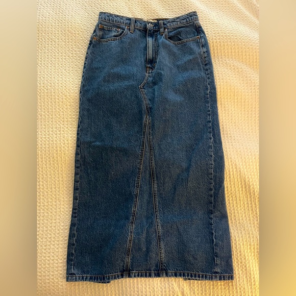 Abercrombie & Fitch Denim Maxi Skirt - Picture 1 of 3